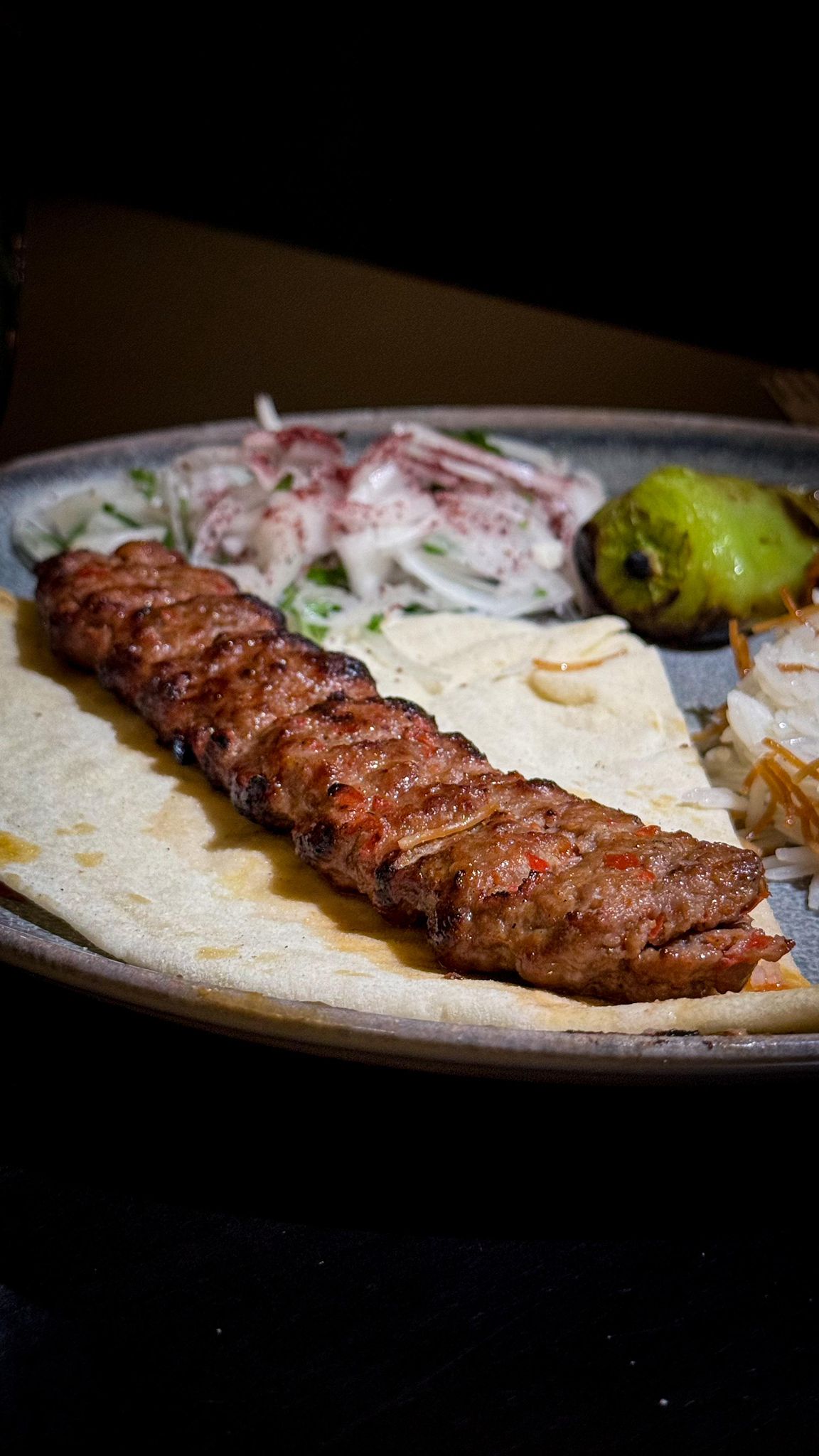 Gegrilltes Hähnchen-Spieß